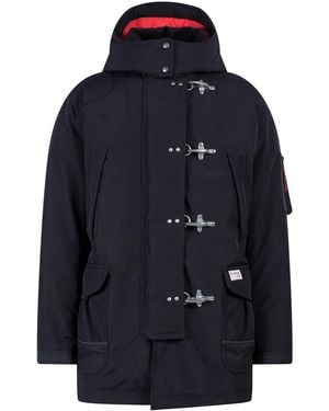 Fay Quilted Puffer Jacket - Blue