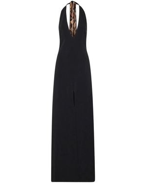 PUCCI Long V-Neck Dress - Black