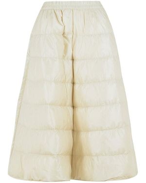 Moncler Gonna Midi Imbottita - Bianco