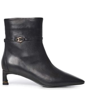 Coccinelle C-Look Leather Ankle Boots - Black
