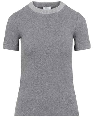 Peserico Rib T-Shirt - Grey