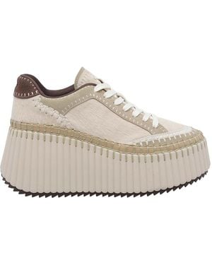 Chloé Lovely Nama Sneakers - Natural
