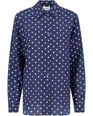 P.A.R.O.S.H. Polka Dot Shirt - Blue