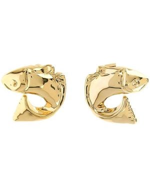 Jacquemus Les Boucles Poisson' Earrings - Metallic