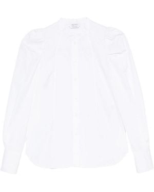 McQueen Shirt With Mandarin Collar - White