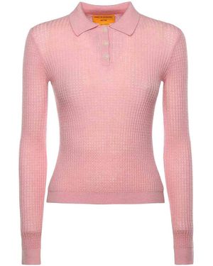 Guest In Residence Shrunken Cashmere Polo - Pink