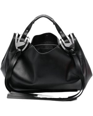 DIESEL Knot Medium Handbag - Black