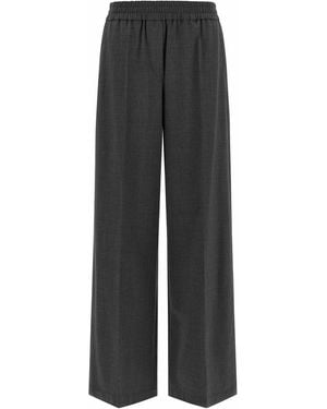 Brunello Cucinelli Cool Wool Pants - Black