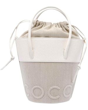 Coccinelle Myrtha Bucket Bag - White