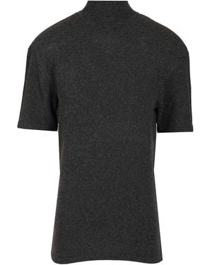 Jacquemus La Maille Castanha Wool And Cashmere-Blend Top - Black