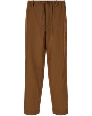 Dries Van Noten Penny Long Trousers - Brown