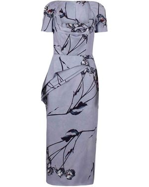 Antonio Marras Midi Dress With Structured Straps - Blue