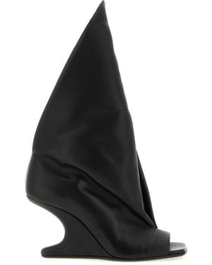 Rick Owens Cantilever 8 Strutter Sandals - Black