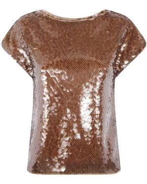 Alberta Ferretti Camisa - Marrón