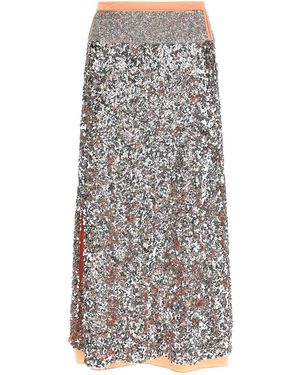 Rabanne Sequin Skirt - Grey