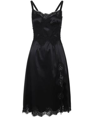 Dolce & Gabbana Acetate Midi Dress - Black