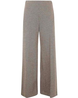 Harris Wharf London Flared Trousers Rayon in Brown | Lyst