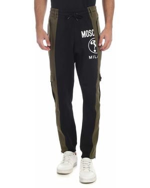 Moschino Double Question Mark Cargo Trousers - Black