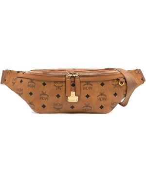 MCM Medium Fursten Belt Bag - Brown