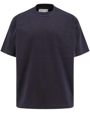 Sacai T-Shirt And Pole - Blue