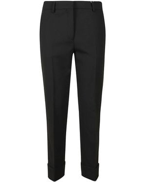Incotex Wool Blend Trousers - Black