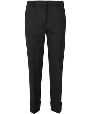 Incotex Wool Blend Trousers - Black