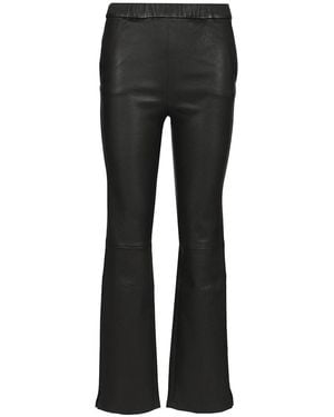 Arma Kamilla Leather Trousers - Black