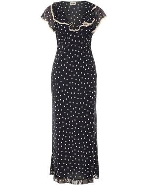 RIXO London Bethea Dress - Blue