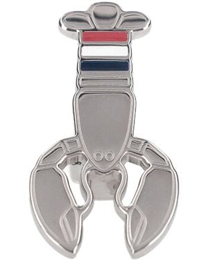 Thom Browne Brosche - Weiß
