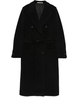 Tagliatore Wool Double-Bteasted Coat - Black