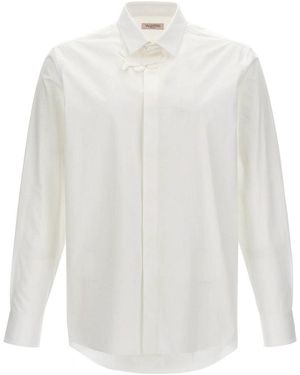 Valentino Garavani Shirt With Flower Patch - White