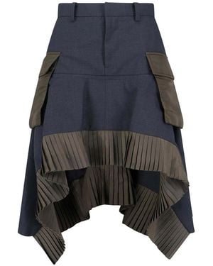 Sacai Midi Skirt - Blue