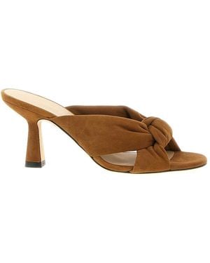 Stuart Weitzman Soplaya Slides - Brown