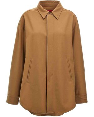 Thelatest Andrea Shirt - Brown