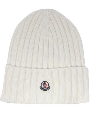 Moncler Logo Hat - White