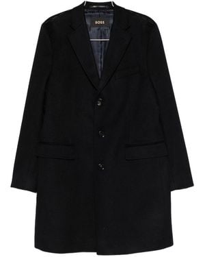 BOSS Coat With Buttons - Black