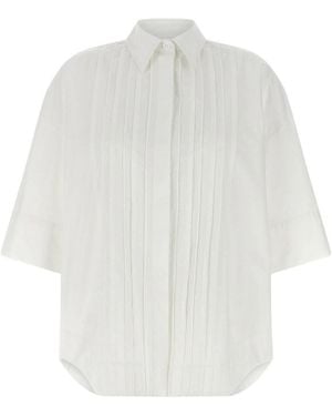 P.A.R.O.S.H. P. A.R. O.S. H. Cotton Blouse - White