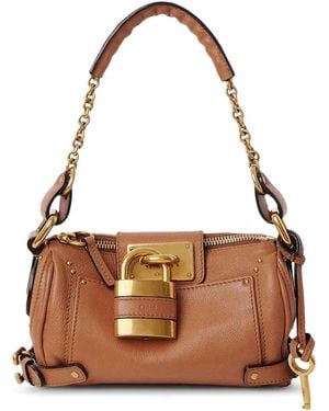 Chloé Paddington Small Leather Shoulder Bag - Brown