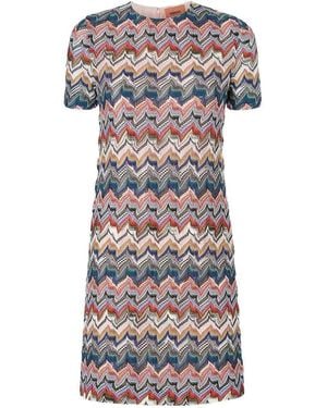 Missoni Wool Blend Short Dress - White