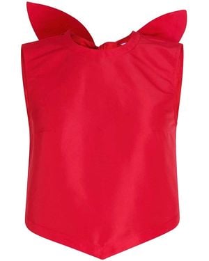Patou Annoded Sleeveless Top - Red