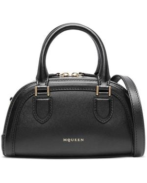 McQueen Mini Birdee Boston Bag - Black