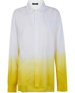 Maria Calderara Shaded Cotton Muslin Shirt - White