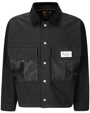 Brain Dead Long -Sleeved Cotton Jacket - Black