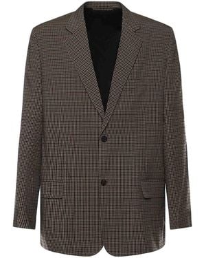 Balenciaga Sb Checked Lyocell Blazer - Black