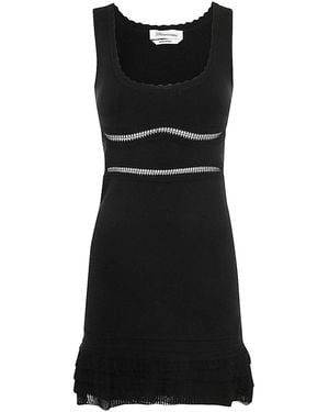 Blumarine Knit Tank Top Dress - Black