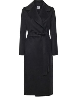 Alisheva Long Wool Coat - Black