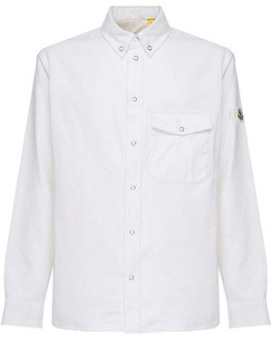 Moncler Shirts Outer: Cotton - White
