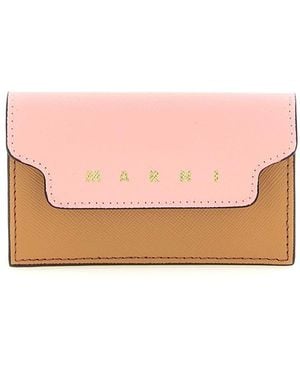Marni Logo Business Card Holder - Pink