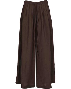 Liviana Conti Loren Wide-Leg Trousers - Brown