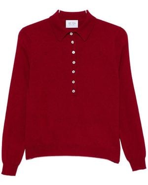 Be You Cashmere Polo Shirt - Red